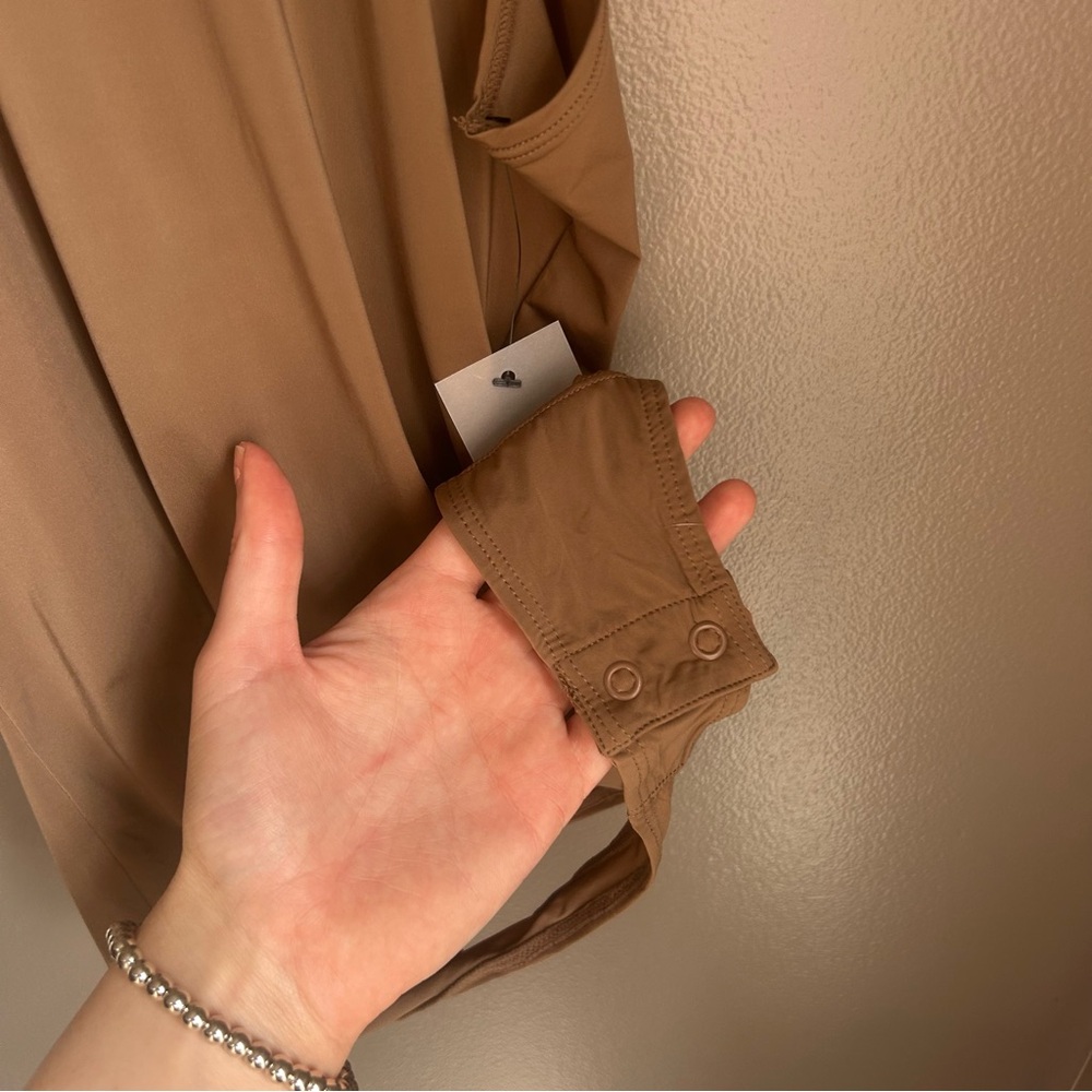 Bronze Mock Neck Bodysuit - Mono B - Picture 8 of 9